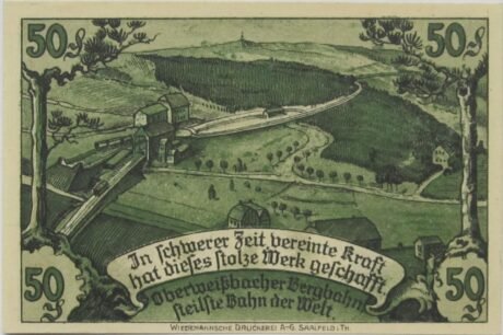 Реверс банкноты 50 fenigów (Niemcy) 1921