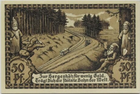 Реверс банкноты 50 fenigów (Niemcy) 1921