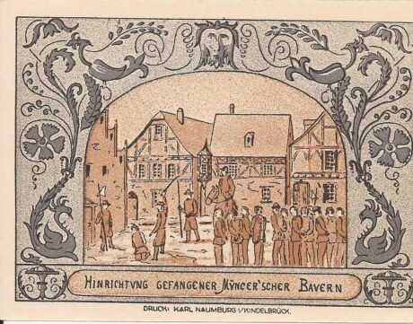 Реверс банкноты 50 fenigów (Niemcy) 1921