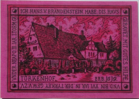 Реверс банкноты 50 fenigów (Niemcy) 1921