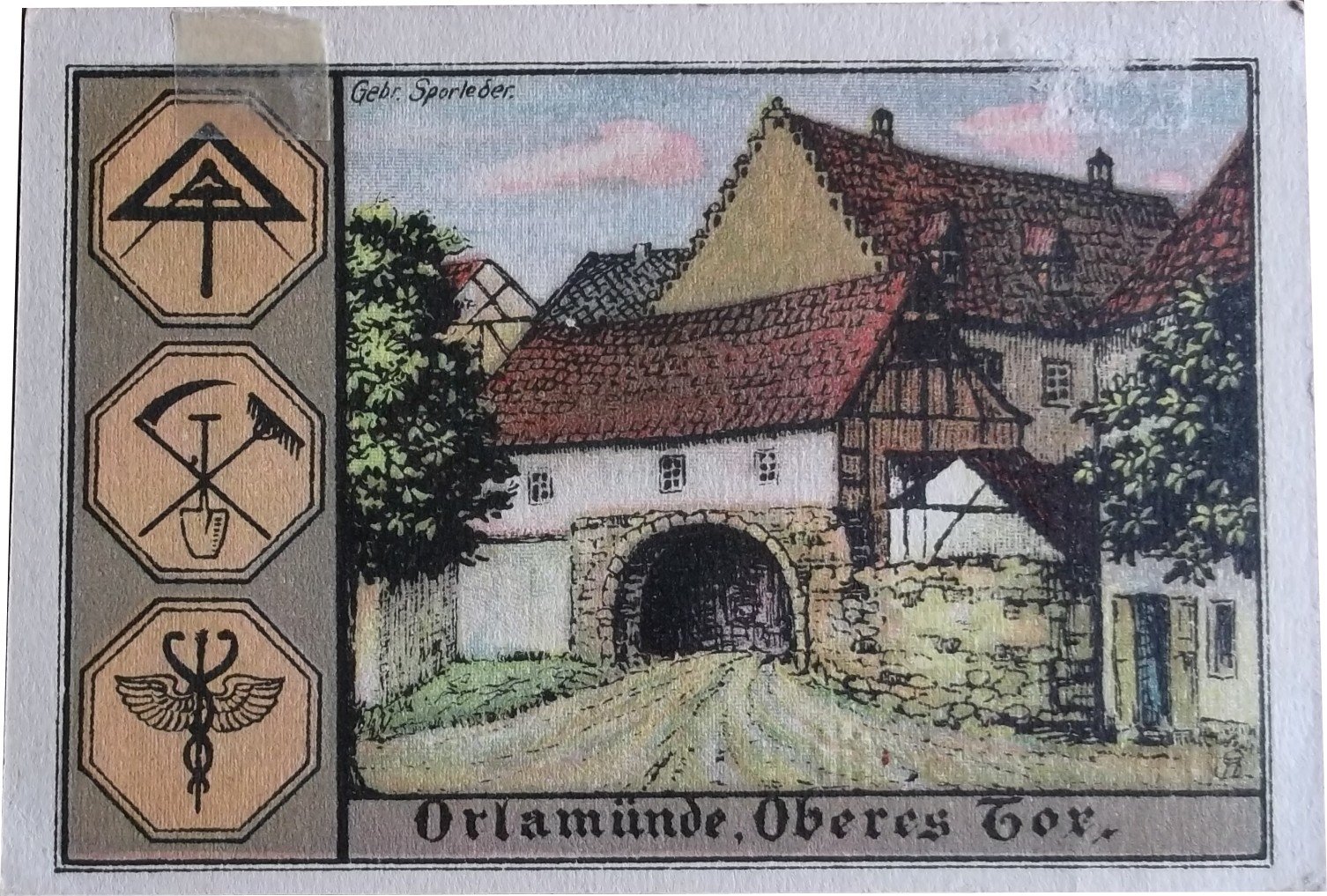 Реверс банкноты 50 пфеннигов (Германия) 1921 года