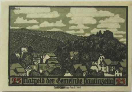 Реверс банкноты 25 fenigów (Niemcy)