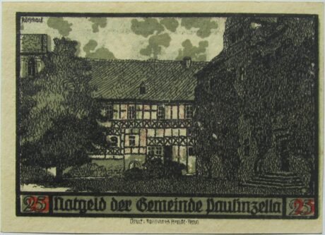 Реверс банкноты 25 fenigów (Niemcy)