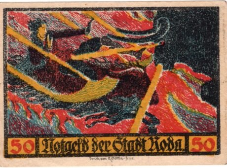 Реверс банкноты 50 fenigów (Niemcy) 1921