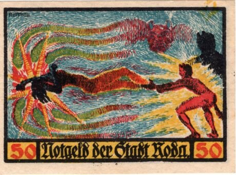 Реверс банкноты 50 fenigów (Niemcy) 1921