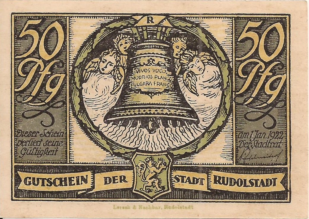 Аверс банкноты 50 пфеннигов (Германия) 1921 года