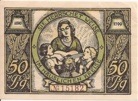 Реверс банкноты 50 пфеннигов (Германия) 1921 года