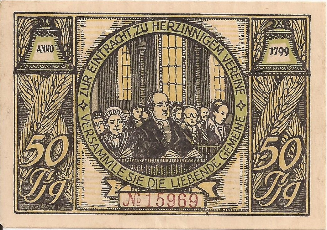 Реверс банкноты 50 пфеннигов (Германия) 1921 года