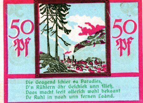 Реверс банкноты 50 fenigów (Niemcy) 1920