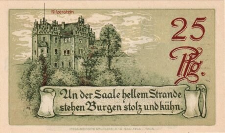 Реверс банкноты 25 пфеннигов (Германия) 1921 года