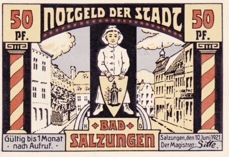 Аверс банкноты 50 пфеннигов (Германия) 1921 года
