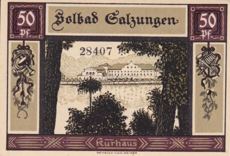 Реверс банкноты 50 пфеннигов (Германия) 1921 года