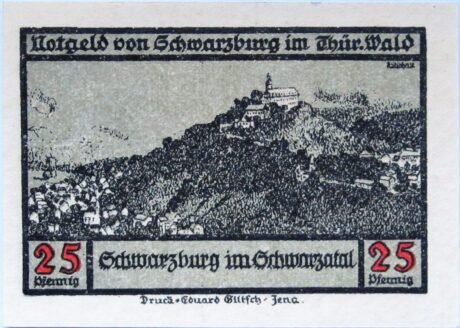 Реверс банкноты 25 пфеннигов (Германия) 1922 года