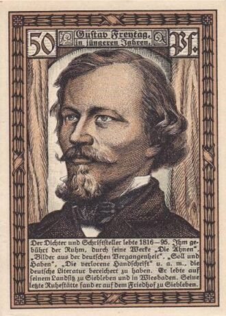 Реверс банкноты 50 fenigów (Niemcy) 1921