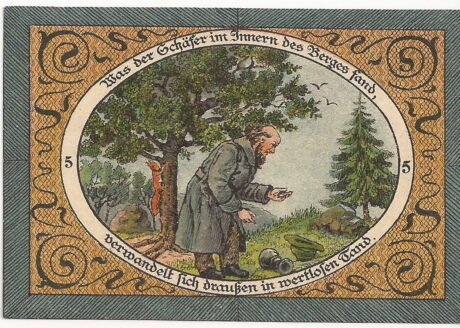 Реверс банкноты 50 fenigów (Niemcy) 1921