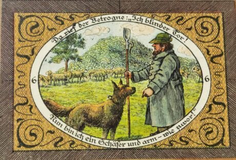 Реверс банкноты 50 fenigów (Niemcy) 1921