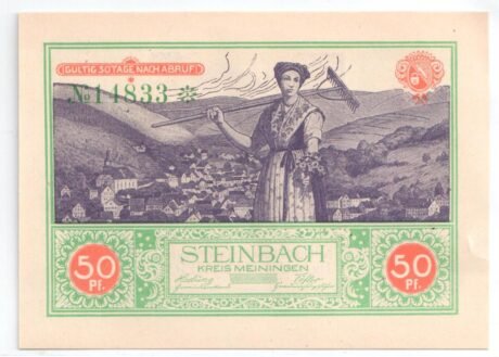 Аверс банкноты 50 fenigów (Niemcy)