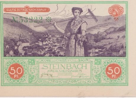 Аверс банкноты 50 fenigów (Niemcy)