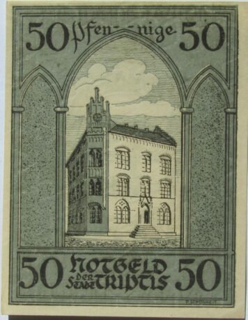Реверс банкноты 50 fenigów (Niemcy) 1921