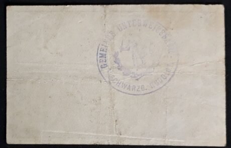 Реверс банкноты 10 fenigów (Niemcy) 1920