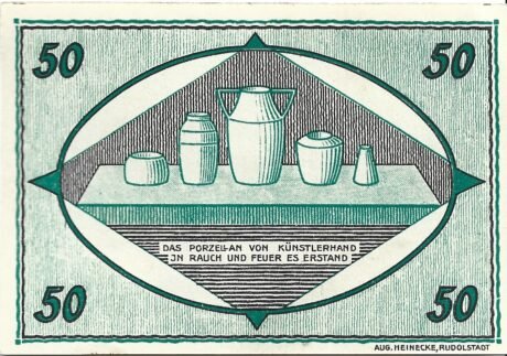 Реверс банкноты 50 fenigów (Niemcy) 1921