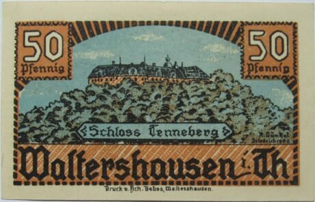 Реверс банкноты 50 fenigów (Niemcy) 1921