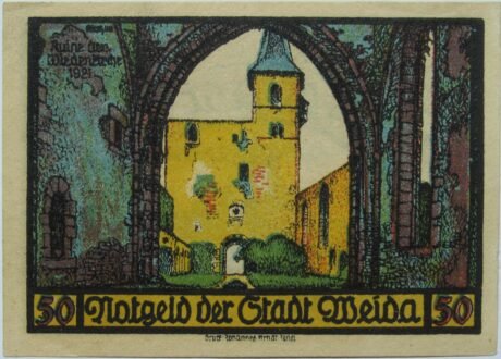 Реверс банкноты 50 пфеннигов (Германия) 1921 года