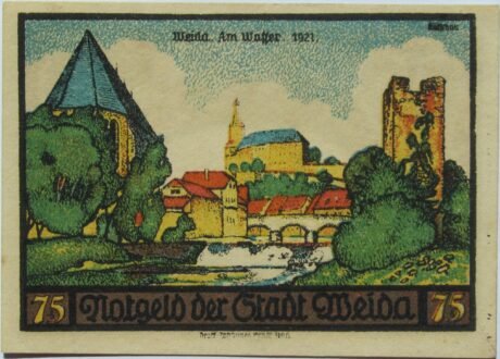 Реверс банкноты 75 пфеннигов (Германия) 1921 года