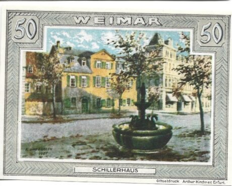 Реверс банкноты 50 fenigów (Niemcy) 1921