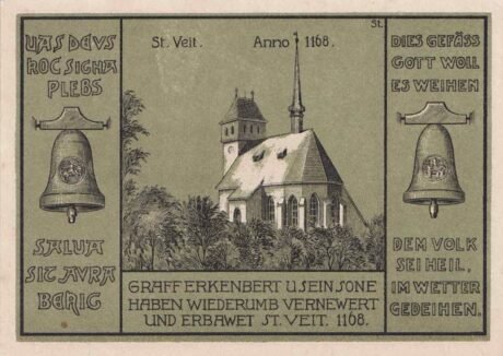 Реверс банкноты 50 fenigów (Niemcy) 1921