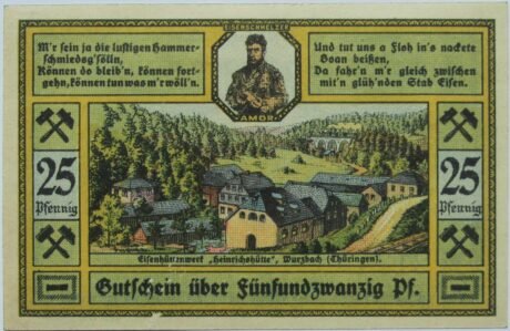 Реверс банкноты 25 пфеннигов (Германия) 1921 года