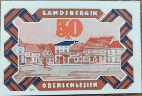 Реверс банкноты 50 Pfennig Landsberg w Oberschlesien (Niemcy) 1921