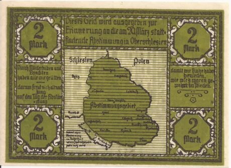 Реверс банкноты 2 marki (Niemcy) 1921