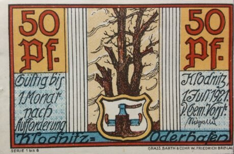 Аверс банкноты 50 fenigów (Niemcy) 1921