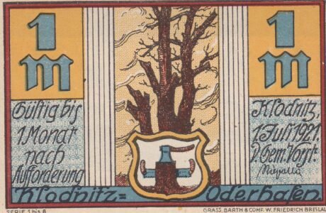 Аверс банкноты 1 marka (Niemcy) 1921