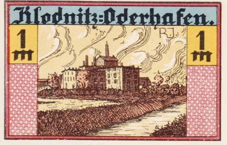 Реверс банкноты 1 marka (Niemcy) 1921