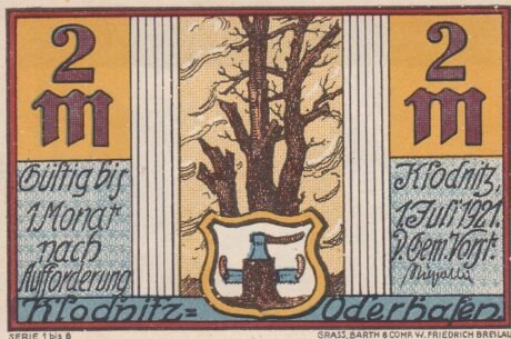 Аверс банкноты 2 marki (Niemcy) 1921