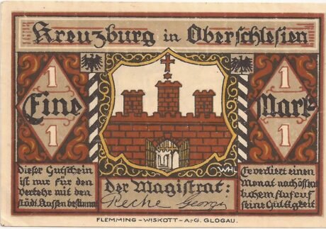 Аверс банкноты 1 marka (Niemcy) 1921