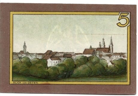 Реверс банкноты 5 fenigów (Niemcy) 1921