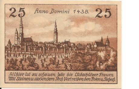 Реверс банкноты 25 fenigów (Niemcy)