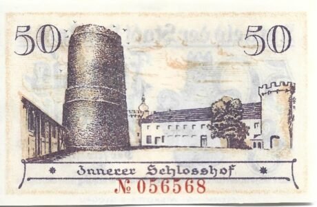Реверс банкноты 50 fenigów (Niemcy) 1920