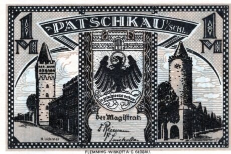 Аверс банкноты 1 Mark (Германия) 1921 года