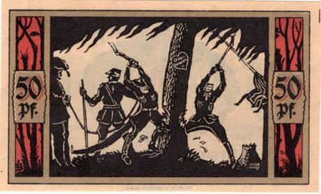 Реверс банкноты 50 fenigów (Niemcy) 1921