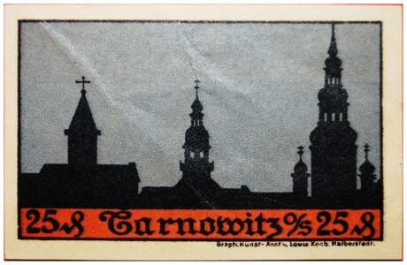 Реверс банкноты 25 fenigów Buchhandlung Alfred Adolph (Niemcy) 1921