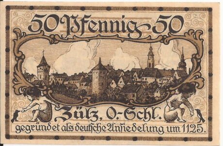 Реверс банкноты 50 fenigów (Niemcy) 1921