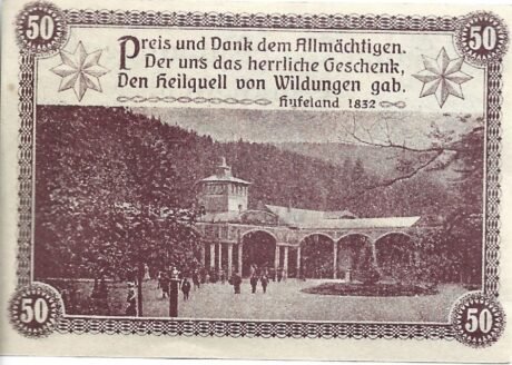 Реверс банкноты 50 fenigów (Niemcy) 1920