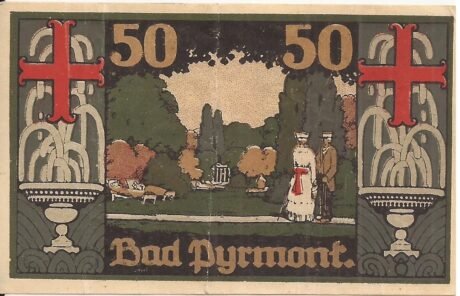 Реверс банкноты 50 fenigów (Niemcy) 1921