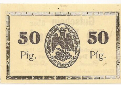 Реверс банкноты 50 пфеннигов (Германия) 1920 года