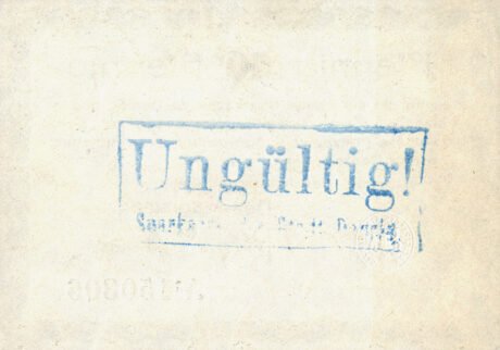 Реверс банкноты 50 fenigów (Niemcy) 1914