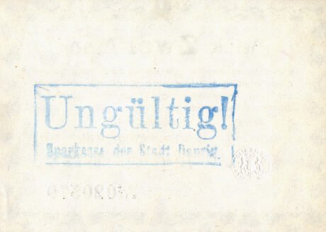 Реверс банкноты 2 marki (Niemcy) 1914